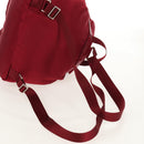 PRADA Backpack Nylon Red Silver Auth mr1633V-8