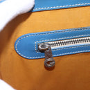 GOYARD Herringbone COMOR GM Tote Bag PVC Canvas Blue Silver Auth mr1635-10