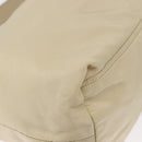 PRADA Shoulder Bag Nylon Beige Silver Auth mr1636-16