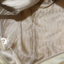 PRADA Shoulder Bag Nylon Beige Silver Auth mr1636-11