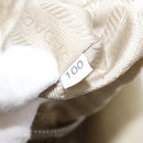 PRADA Shoulder Bag Nylon Beige Silver Auth mr1636-12