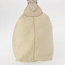 PRADA Shoulder Bag Nylon Beige Silver Auth mr1636-4