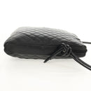 CHANEL Cambon Line Shoulder Bag Leather Black Silver CC Auth mr1637A-5