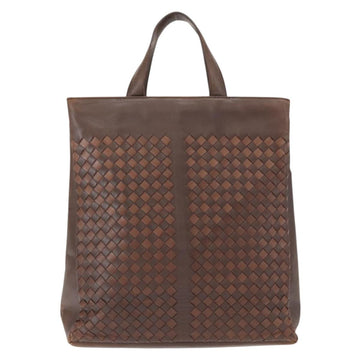 BOTTEGA VENETA INTRECCIATO Tote Bag Leather Brown Auth mr1640 - 0