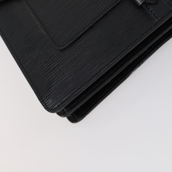 LOUIS VUITTON Epi Biface Clutch Bag Black M52322 LV Auth mr1641