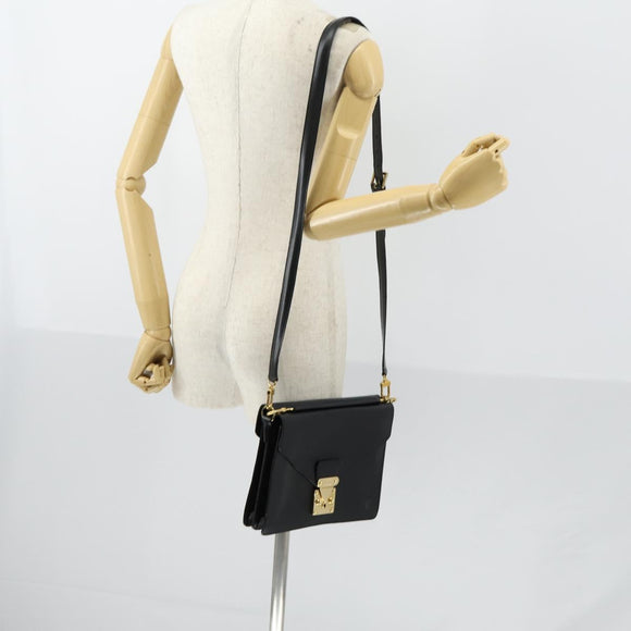 LOUIS VUITTON Epi Biface Clutch Bag Black M52322 LV Auth mr1641