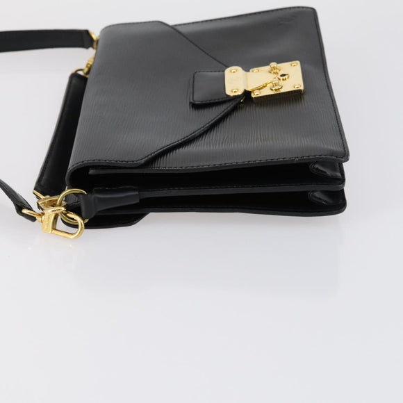 LOUIS VUITTON Epi Biface Clutch Bag Black M52322 LV Auth mr1641