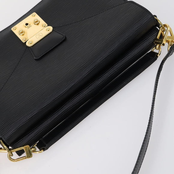 LOUIS VUITTON Epi Biface Clutch Bag Black M52322 LV Auth mr1641