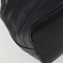 CELINE Shoulder Bag Leather Black Gold Auth mr1642-16