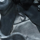 CELINE Shoulder Bag Leather Black Gold Auth mr1642-22