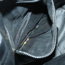 CELINE Shoulder Bag Leather Black Gold Auth mr1642-11