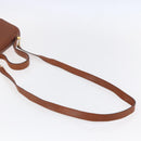 CELINE Hand Bag Leather 2way Brown gold Auth mr1643-9