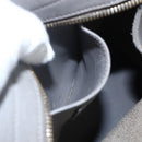 SAINT LAURENT Petit Cabas Hand Bag Leather 2way Gray Gold Auth mr1644-23