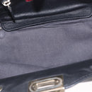 VALENTINO Studs Tote Bag Leather 2way Black Gold Silver Auth mr1645-11