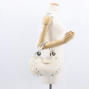 Chloe Hand Bag Canvas Leather White Auth mr1648-21