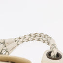 Chloe Hand Bag Canvas Leather White Auth mr1648-8