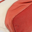BURBERRY Blue Label Hand Bag Canvas Leather Beige Orange Auth mr1650-13