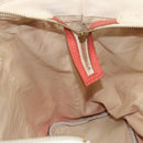 BURBERRY Blue Label Hand Bag Canvas Leather Beige Orange Auth mr1650-18