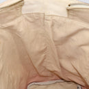 BURBERRY Blue Label Hand Bag Canvas Leather Beige Orange Auth mr1650-19