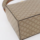 CELINE Macadam Canvas Hand Bag PVC Beige Gold Auth mr1651-11