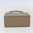 CELINE Macadam Canvas Hand Bag PVC Beige Gold Auth mr1651-9