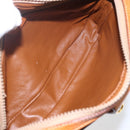 CELINE Shoulder Bag Leather Brown Gold Auth mr1655-17