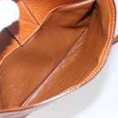 CELINE Shoulder Bag Leather Brown Gold Auth mr1655-22