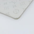 LOUIS VUITTON Monogram White Zipped Pouch GM Clutch Bag M68310 LV Auth mr1658-11