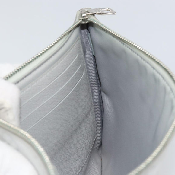 LOUIS VUITTON Monogram White Zipped Pouch GM Clutch Bag M68310 LV Auth mr1658