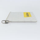 LOUIS VUITTON Monogram White Zipped Pouch GM Clutch Bag M68310 LV Auth mr1658-5