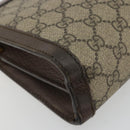 GUCCI GG Supreme Web Sherry Line Chain Bag PVC Beige Gold 503877 Auth mr1659-15