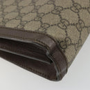 GUCCI GG Supreme Web Sherry Line Chain Bag PVC Beige Gold 503877 Auth mr1659-9