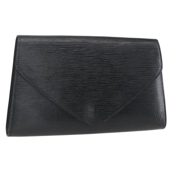 LOUIS VUITTON Epi Art Deco Clutch Bag Black M52632 LV Auth mr1660