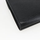 LOUIS VUITTON Epi Art Deco Clutch Bag Black M52632 LV Auth mr1660-16