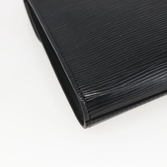 LOUIS VUITTON Epi Art Deco Clutch Bag Black M52632 LV Auth mr1660