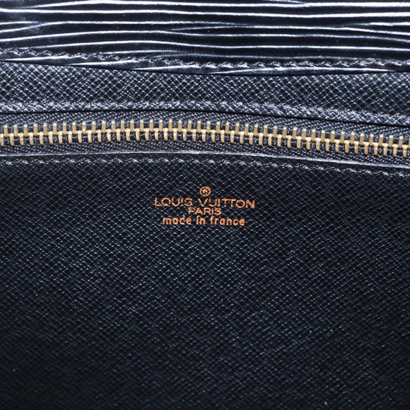 LOUIS VUITTON Epi Art Deco Clutch Bag Black M52632 LV Auth mr1660