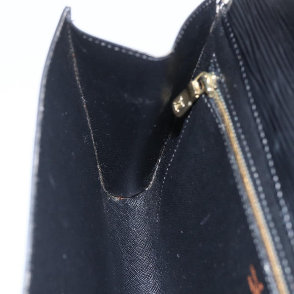 LOUIS VUITTON Epi Art Deco Clutch Bag Black M52632 LV Auth mr1660