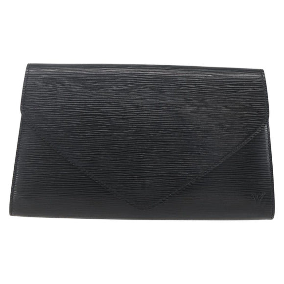 LOUIS VUITTON Epi Art Deco Clutch Bag Black M52632 LV Auth mr1660