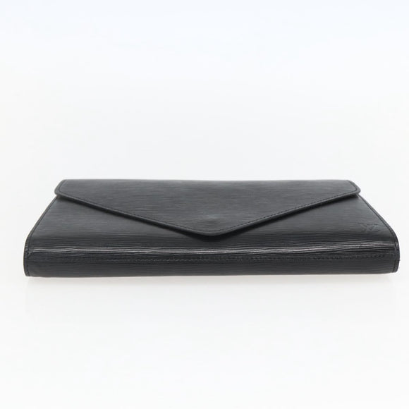 LOUIS VUITTON Epi Art Deco Clutch Bag Black M52632 LV Auth mr1660