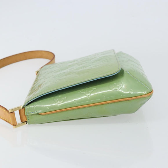 LOUIS VUITTON Monogram Vernis Thompson Street Bag Baby Blue M91009 Auth mr1664