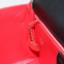 CELINE Hand Bag Leather Black Gold Auth mr1667V-20