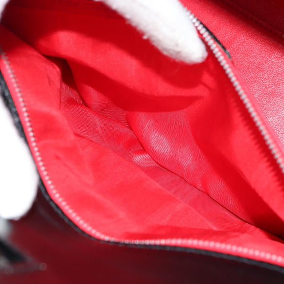 CELINE Hand Bag Leather Black Gold Auth mr1667V