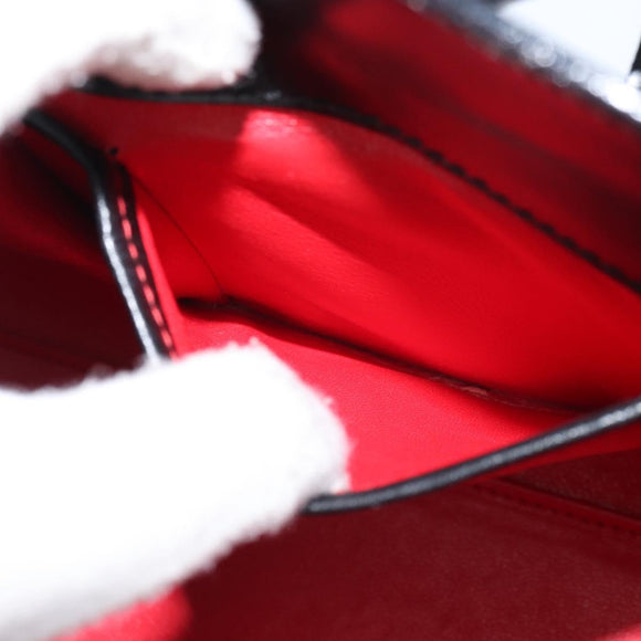 CELINE Hand Bag Leather Black Gold Auth mr1667V