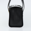 CELINE Hand Bag Leather Black Gold Auth mr1667V-4