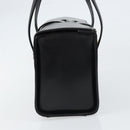 CELINE Hand Bag Leather Black Gold Auth mr1667V-5