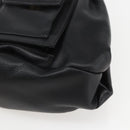 Gianni Versace Shoulder Bag Leather Black Gold Auth mr1669SAV-10