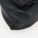 Gianni Versace Shoulder Bag Leather Black Gold Auth mr1669SAV-13