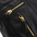 Gianni Versace Shoulder Bag Leather Black Gold Auth mr1669SAV-14