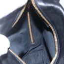 Gianni Versace Shoulder Bag Leather Black Gold Auth mr1669SAV-18