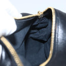 Gianni Versace Shoulder Bag Leather Black Gold Auth mr1669SAV-19